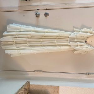 Ivory off the shoulder ruffle dress - Lulus